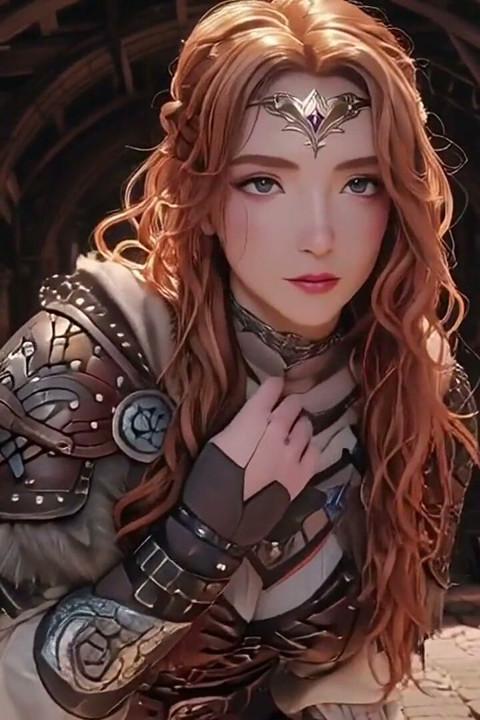 Red Queen's Epic Journey! Cold Beauty in the Gothic Hall, a Lazy Warrior Under Heavy Armor?