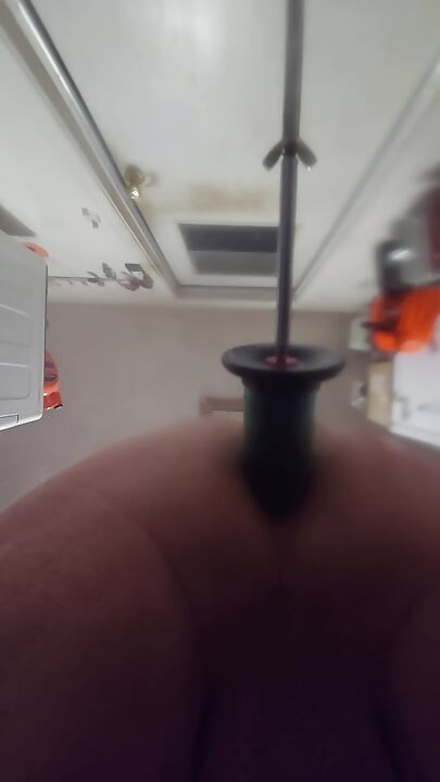 Garage Play with fuck machine