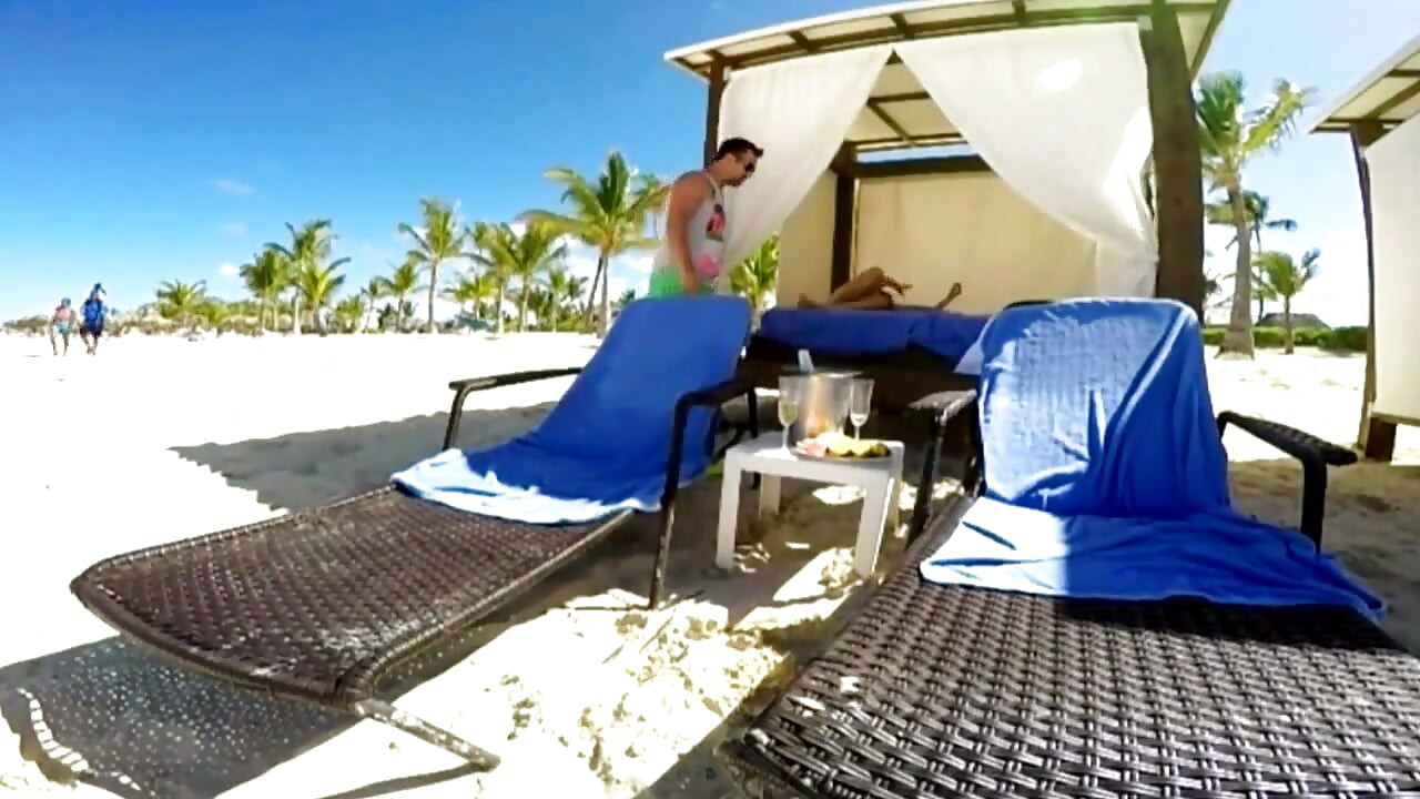 Beautiful Girls Fucked on the Beach by Guys with Hard Cocks