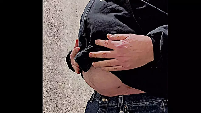 Big Truck Driver Belly Bloated