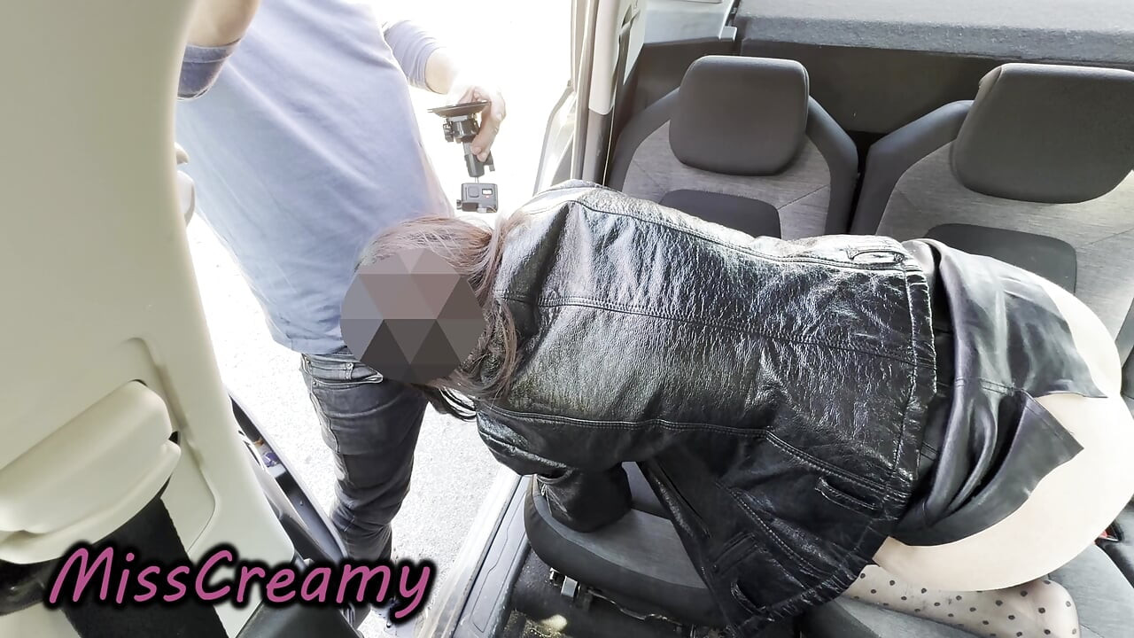 Dogging: French Teacher Wife Extreme Deepthroat, Risky Fuck on the Parking, Loud Slut Moans and Cumshot