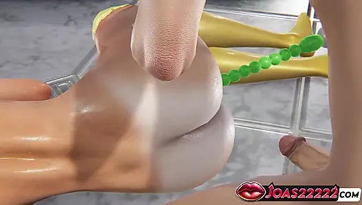 Putri seksi chihomi hentai 3d - pijat toket besar mengerang, stimulasi vibrator anal & muncrat menjilati memek