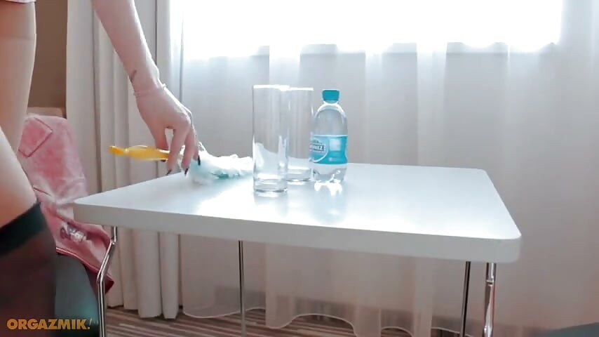 Room Service: Stockings, Hot Pants, Masturbating
