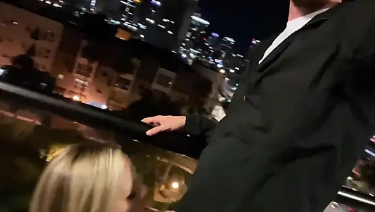 Beautiful Pregnant Girl Fucked On Hotel Balcony and in Hallway