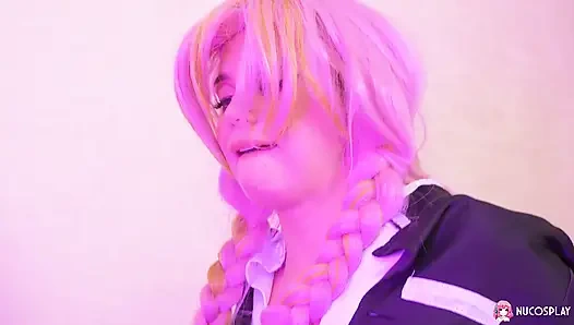 Bella Grey Cosplays Mitsuri Kanroji While Getting Ravished by Huge Cock