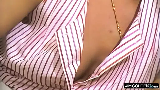 Leidenschaftlicher Kuechensex mit blonder Verfuehrerin