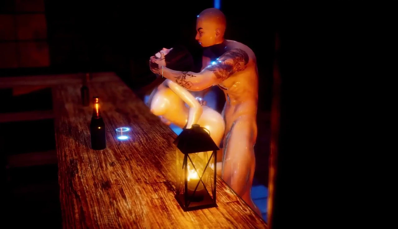 Hot Babe Bent Over the Bar Counter Getting Her Pussy Destroyed - Hardcore Rough Bar Fuck
