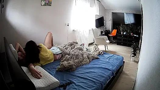 Kamila ve Danildo sabah sarılması ve tutkulu seks - yatak odası 5 gerçek amatör