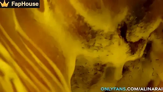 A young stepdaughter shaved her pussy and immediately got a dick