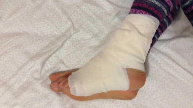 BANDAGE FEET OF MY WIFE