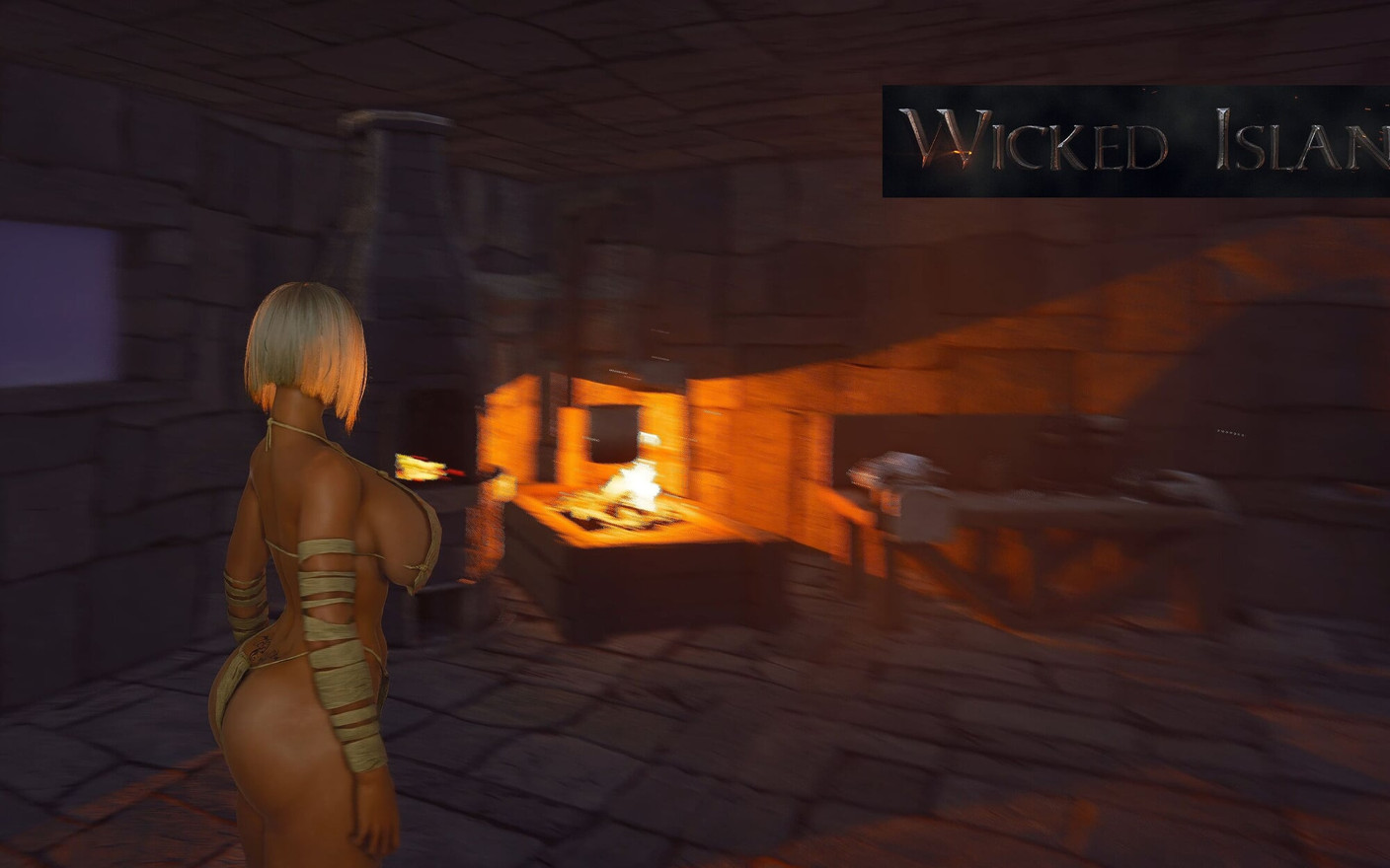 Ep8: Armor Bench and Firepit Cauldron - Wicked Island Stone House Upgrades
