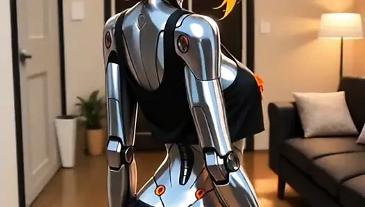 Hentai anime - Robot girl like a real woman