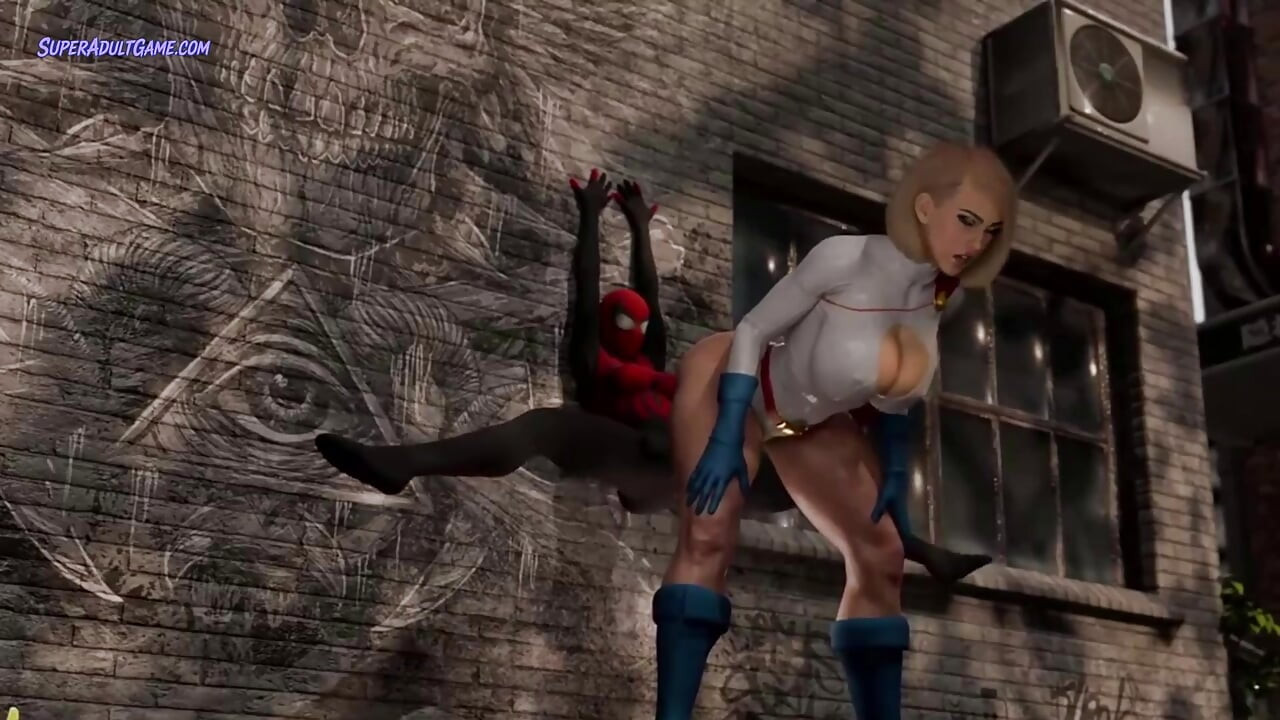 Supergirl von spiderwoman gefickt, riesiger futa-schwanz - realistische animation 3d