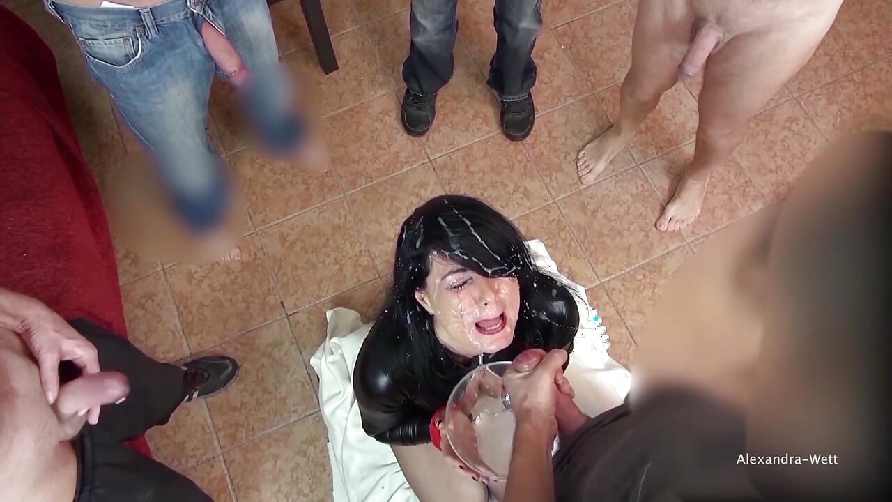 Facial Cum Gangbang! My Most Extreme Facial Cumshots! Liters of Cum!