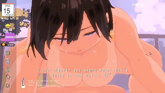 Hentai game - der intensive sommersex einer vollbusigen frau auf dem land