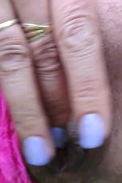 Pussy Masturbation Outdoor