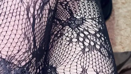 Playing with My Legs in Sexy Stocking and Boots