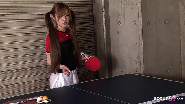 College skinny Japan teen fucked in hairy pussy by big cocks