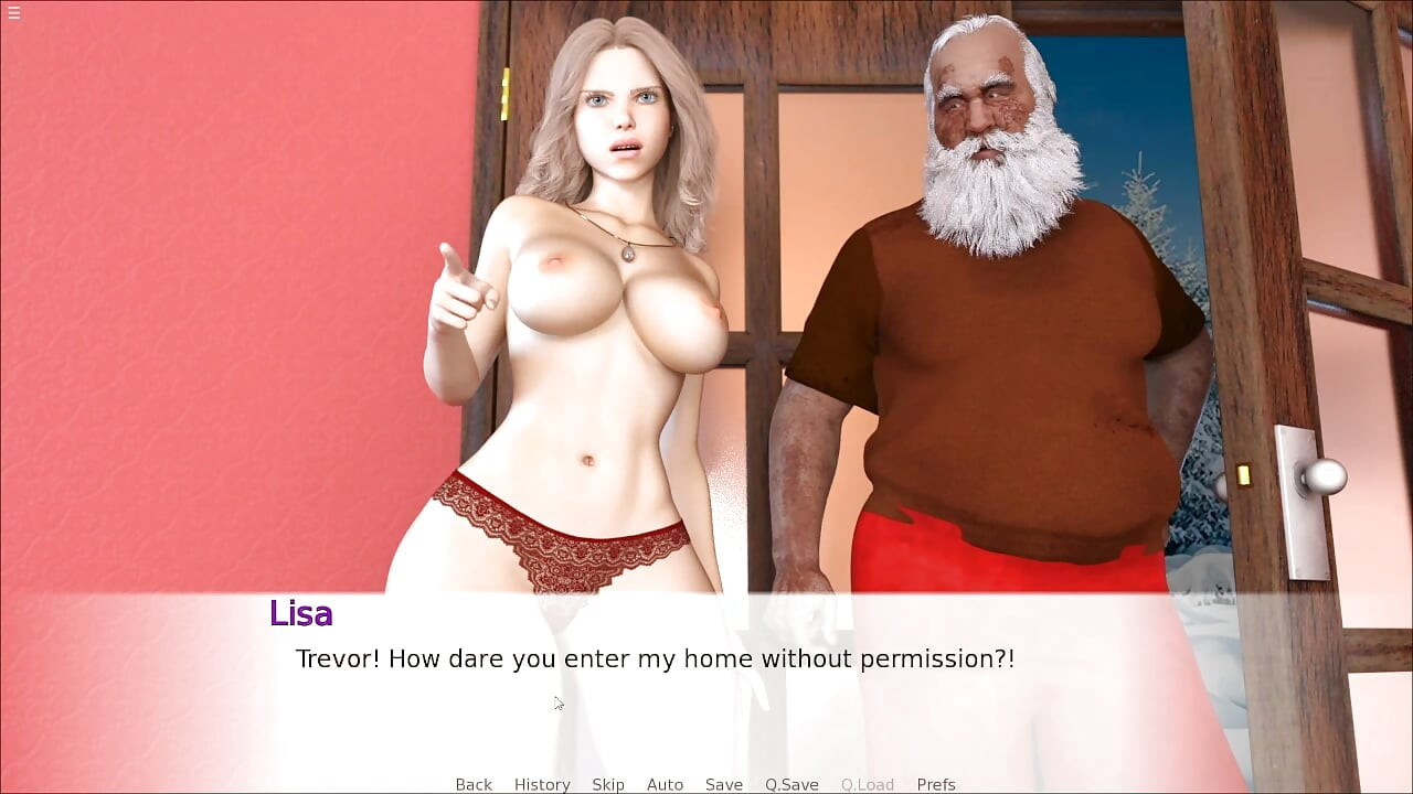 Cheating Santa Girl Having Threesome Anal Sex Caught By Her Husband