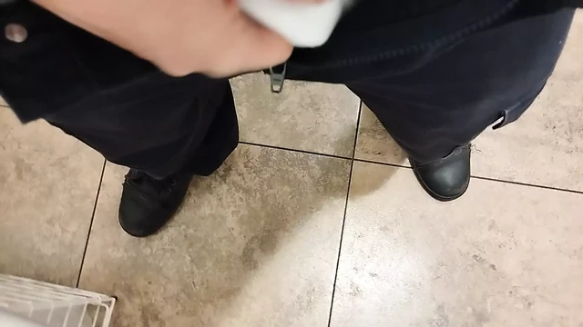 Piss and U Clean My Penis by WC in the Mall