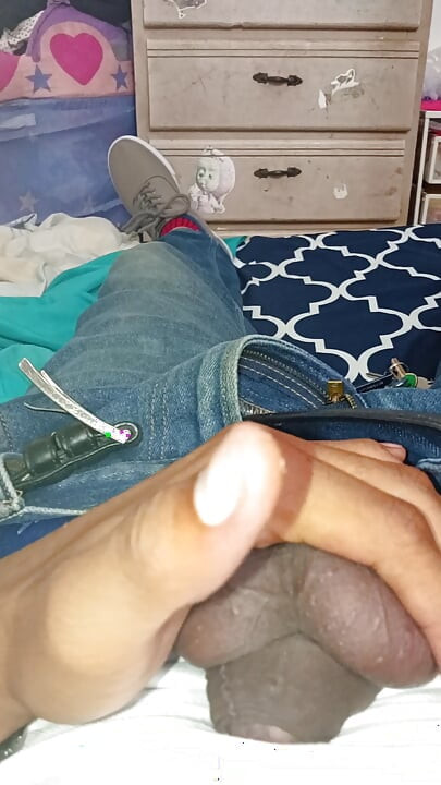 Playing with my big balls and suck too