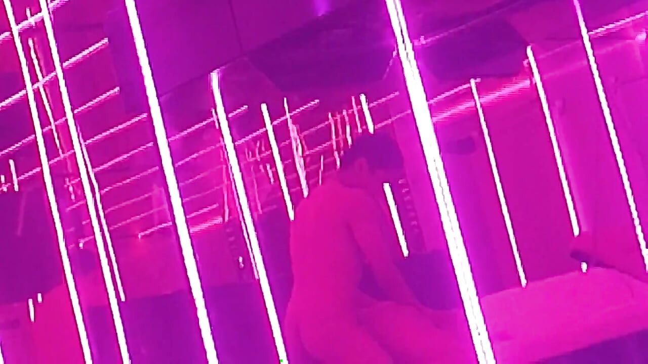 Hard Fucked by My Young Neighbor in Doggy Style in Neon Room