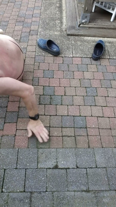 EXHIBITIONIST CUMFACE DADDY EATING HIS OWN CUM WITH DILDO IN ASS | Clip 2