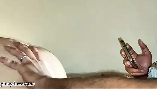 Asian cheating wife Husband filming the wife how damn she good in the blowjob and riding