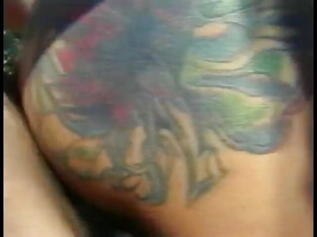 Stunning tattooed tranny Penelope Jolie with raven hair is happy to make love with handsome dude in the woody cloister
