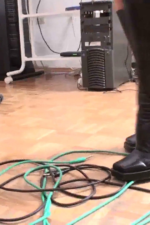 Crushing cables with my new boots