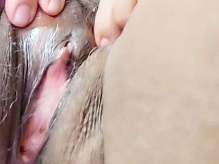 Masturbating, fingering my mature hairy pussy to get my panty going to Mr. Bill soaked