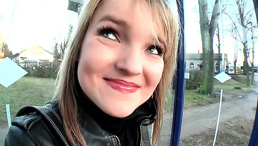 Blonde Babe Teases Tits and Toy in BDSM Bondage