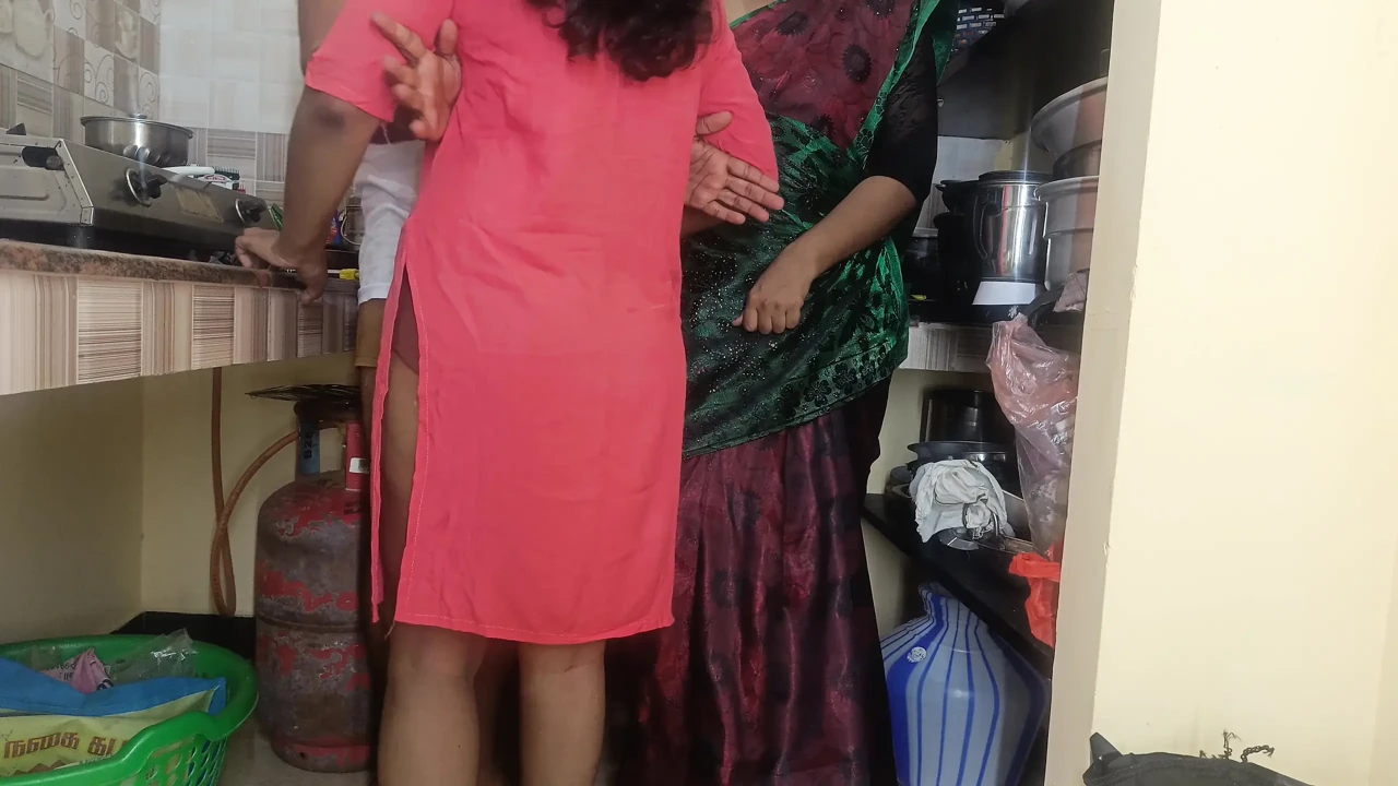 Neighbour Batchelor enjoying threesome with married women and her stepsister