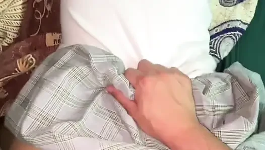 First home video of a Latina schoolgirl