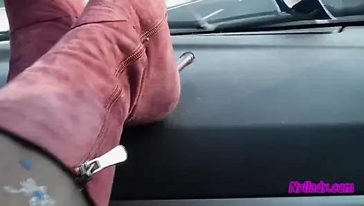 Im auto mit meinem ehemann spielen