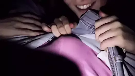 Cinema Blowjob 2 girls