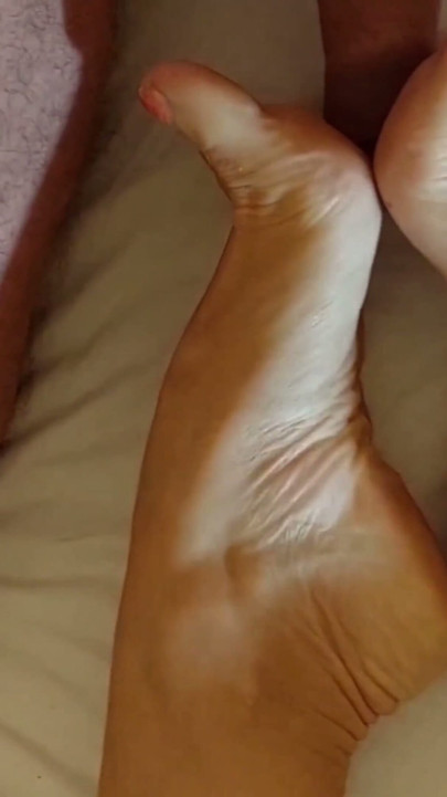 Mature Blonde and Her Beautiful Feet