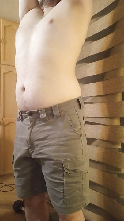 Muscular Stud Lifts Weights and Teases