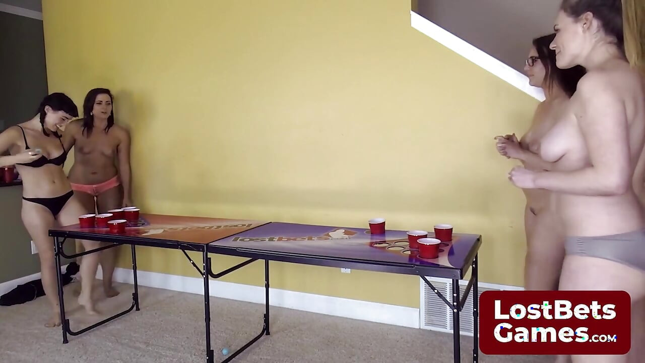 One Daring Strip Air Pong Move Has an Opponent's Shot Go Wild