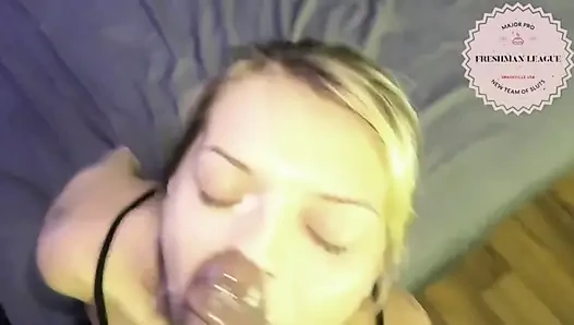 Teen pawg ride BBC and sucks cum