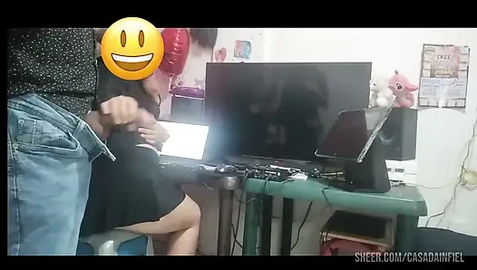 Красивый Рубин Делает Отличный Минет
