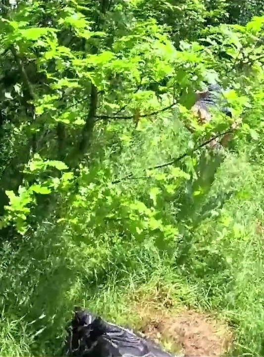 Outdoor Deepthroat, Rough Facefucking and Cum All Over My Downjacket