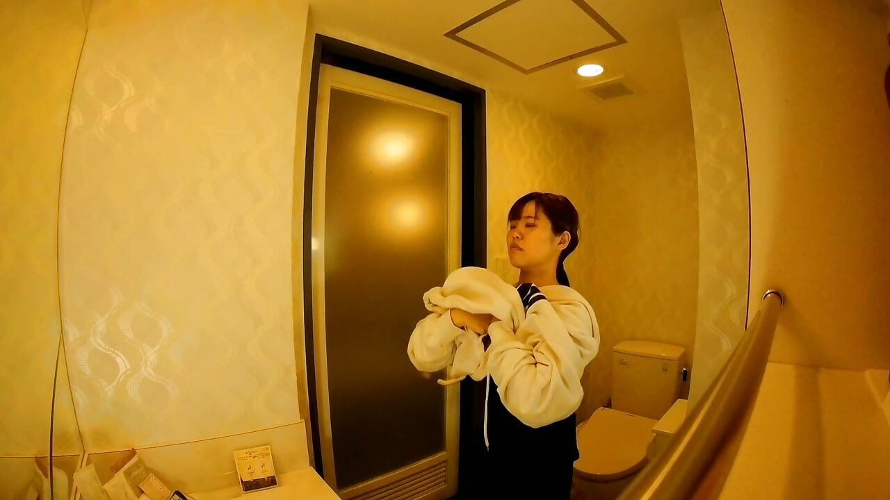 Shower dressing room before filming