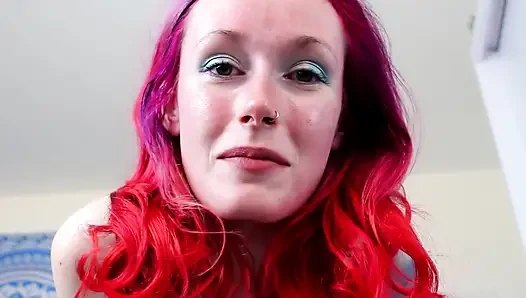 Mein freund und ich benutzen deinen mund, strap-on- und schwanzlutsch-training