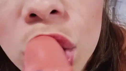 Joi guided handjob - crot di mulut kecilku - sofia felix