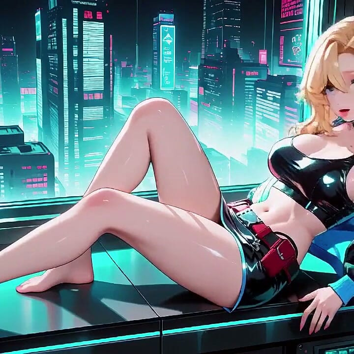 Cyber Awakening: the Blonde Warrior's Secret!