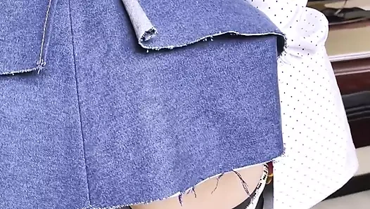 BOSS USED HIS SECRETARY AS A SEX DOLL AND FILLED HER ASS WITH CUM