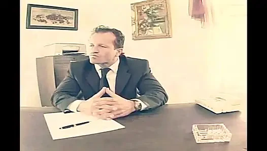 Sexy Blonde Secretary Fucked in the Office by Boss in a Vintage Porn