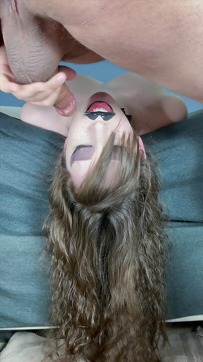 Bratty Brunette Gets Her Head Pumped Into a Sloppy Mess