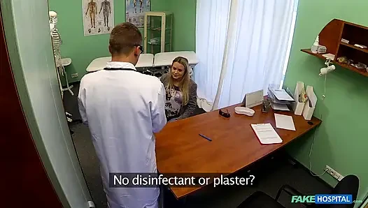 Cute Young Blonde Still Dizzy After Doctor Cums in Her